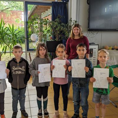 Siegerehrung Minikänguru-Wettbewerb, 30.05.2024