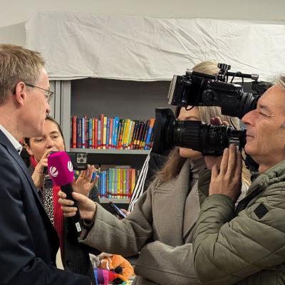 Vorlesetag: SAT1 interviewt Herrn Günther, 15.11.2024