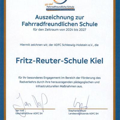 Fahrradfreundliche Schule, 29.11.2024