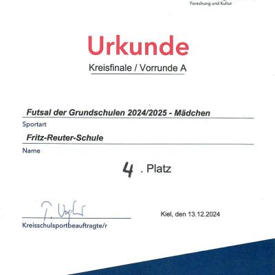 Mädchen Futsal Vorrunde, 13.12.2024