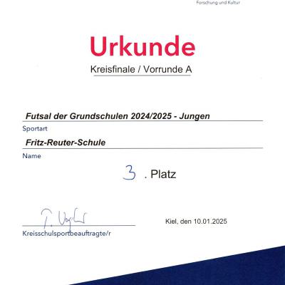 Vorrunde Futsal Stadtmeisterschaft, 10.01.2025