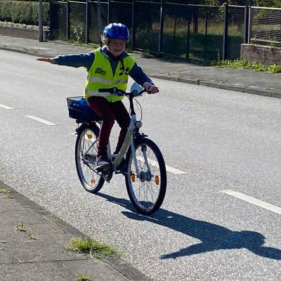 Fahrradausbildung, Klasse 4d, 01.09.2021