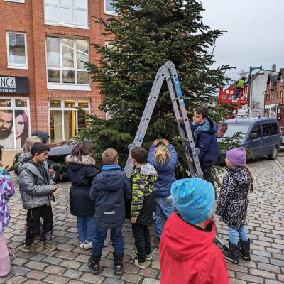 Weihnachtsbaum auf dem Leuchtturmplatz, 27.11.2023